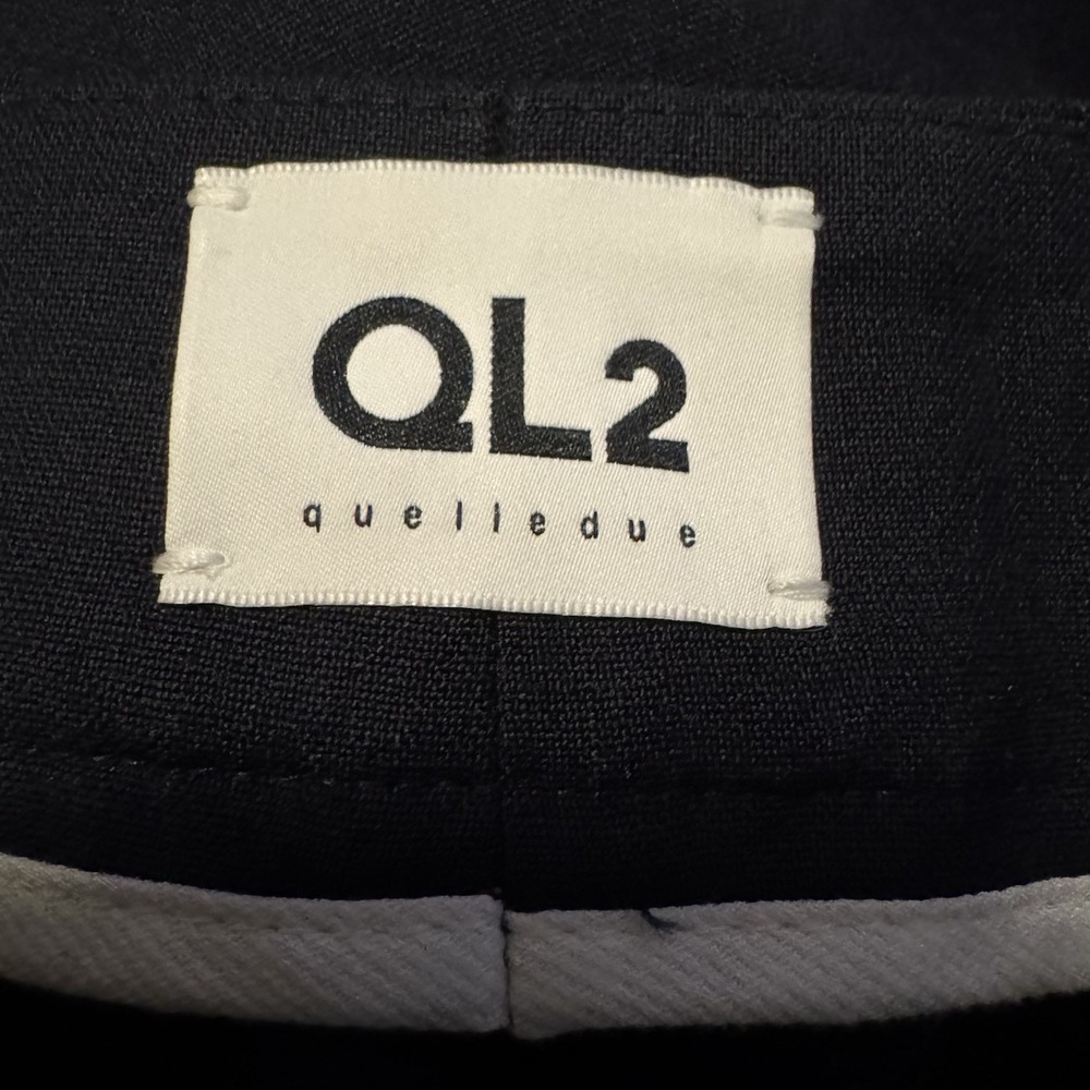 Quelledue QL2 Melody Wide Leg‎ Trousers Pants Black Women's Size 50 Italy - Picture 3 of 11